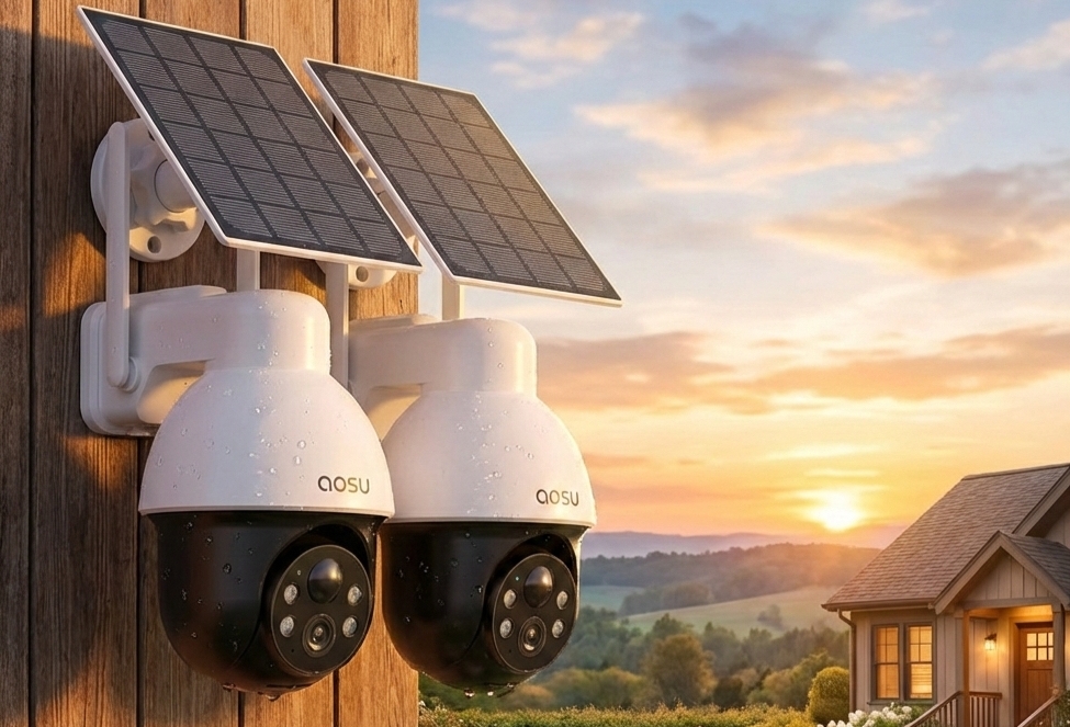 AOSU 3K/5MP Solar Security Camera